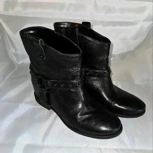 Enzo Angiolini black leather boots. Not‎ new woman's size 7.5 Great condition - Picture 1 of 4
